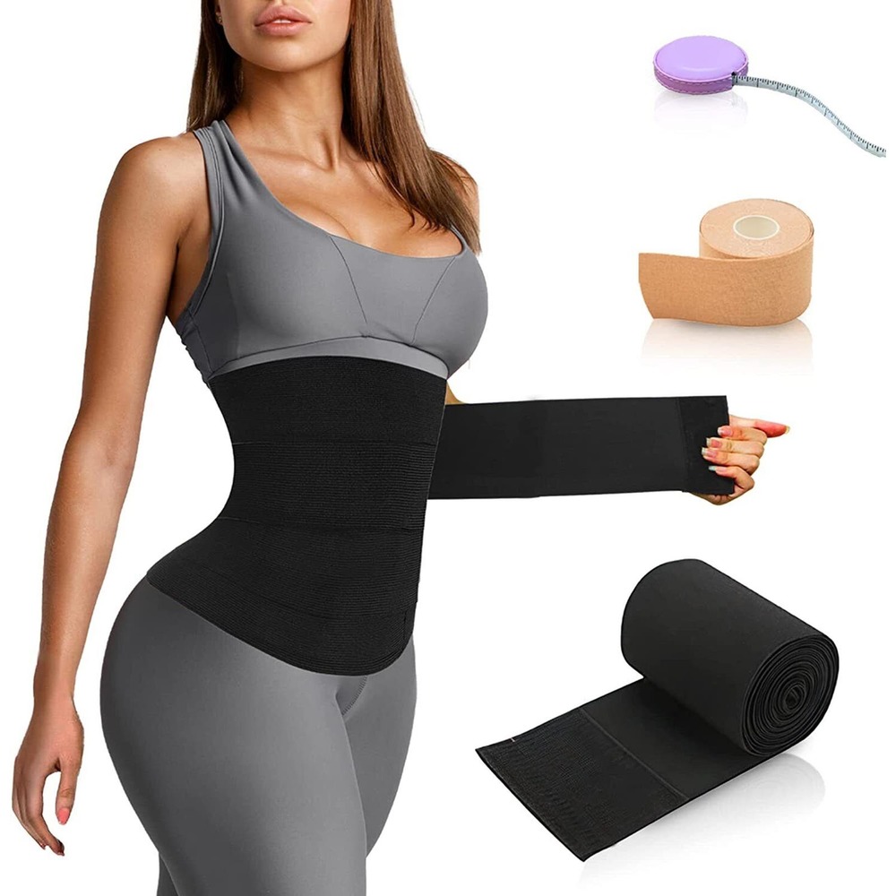 Waist Wrap Women Shape, Adjustable Workout, Back Support, Bandage Wrap Waist Tra